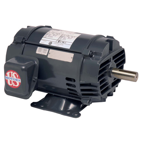 US Motors, ODP, 3 HP, 3-Phase, 1770 RPM Motor, D3P2D