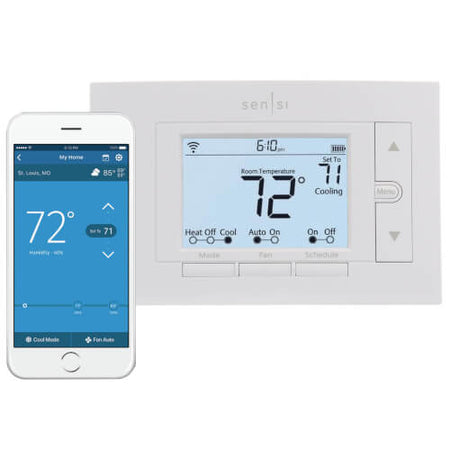 Sensi Pro Wi-Fi Programmable Thermostat for Smart Home, 4H/2C