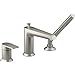 KOHLER 97070-4-Bn Hint Single-Handle Deck Mount Bath Faucet with Hand Shower, Brushed Nickel