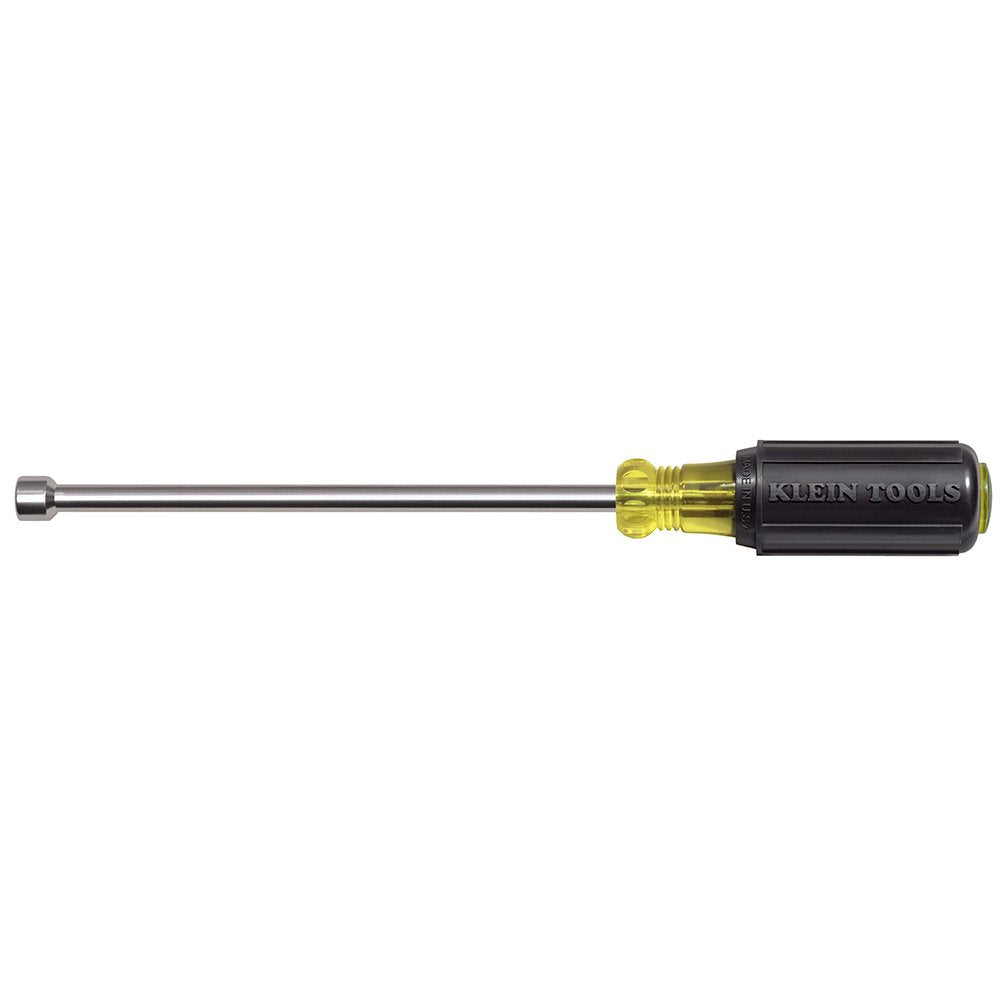 BCKlein646-1/4M Hex Nut Driver with 6-Inch Hollow Shaft and Cushion Grip Handle