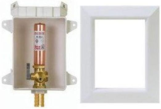 Sioux Chief 696-G1010XF OxBox Ice Maker Outlet Box w/ Water Hammer Arrestor - 1/2" PEX Crimp Connection (Lead Free)