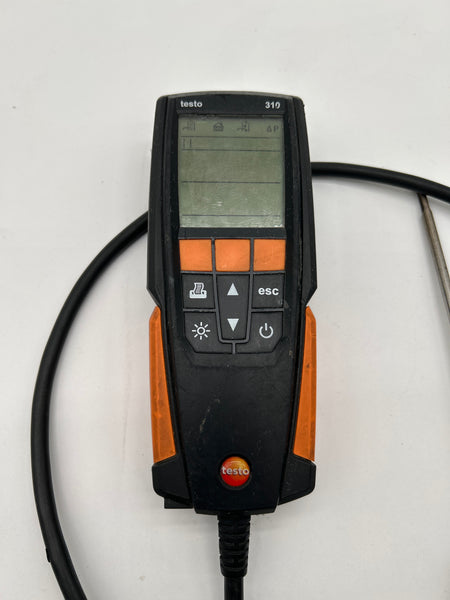 Testo 310 I Residential Combustion Analyzer I Flue Gas Detector Set for Heating Systems