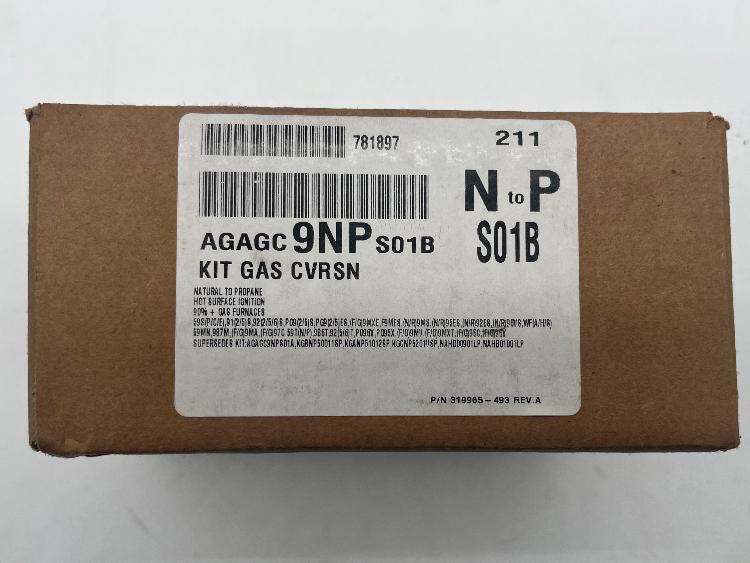 Carrier NG to LP Conversion Kit AGAGC9NPS01B