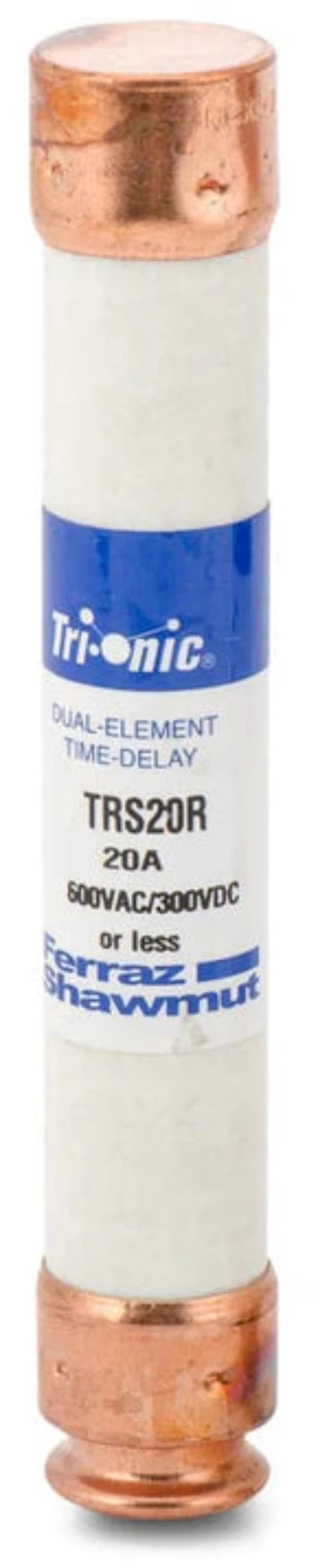 Tri-Onic 81136 - TRS20R Fuse 20 Amp 600 Volt UL Class RK-5 Time Delay