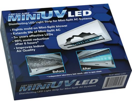 Fresh-Aire UV TUV-MINI-LED - Mini UV LED, 110-277 VAC, 50/60 Hz, 0.5 Amps