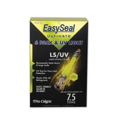 Nu-Calgon 4050-12 - EasySeal Direct Inject-UV Contractor Leak Sealant and Dye, Value Pack (6 Injectors)