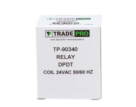 TRADEPRO® TP-90340 - Relay, 24 VAC, DPDT