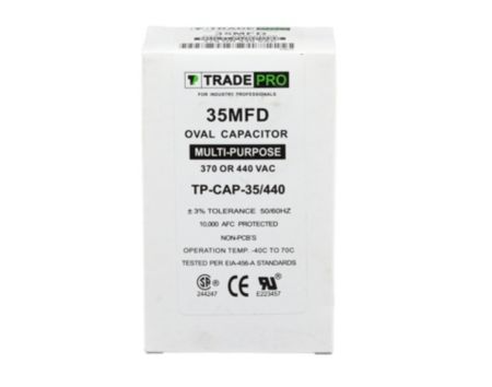 TRADEPRO® TP-CAP-35/440 - Run Capacitor, 35/440 VAC, Oval