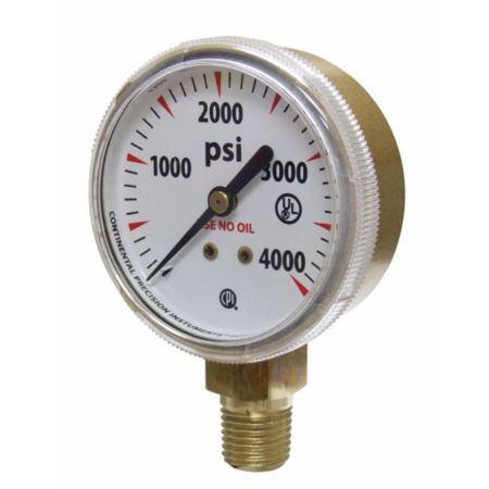 Uniweld G7SD - Tank Gauge 2" Bottom Mount 0-4000 PSI