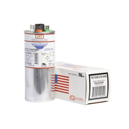 Amrad USA2220BA - 70/10/370/440V Round Capacitor - USA Made