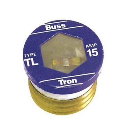 Eaton T-15 - 15 Amp, 125 Volt, Dual Element, Heavy Duty Time Delay Plug Fuse