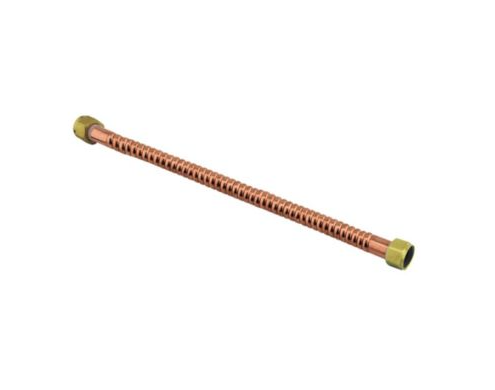 Rheem AP10506 - Flexible Water Connector, Copper, 3/4" Female NPT X 3/4" Female NPT X 18" Long