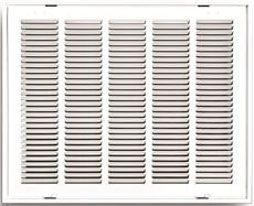 TRUAIRE 190 20X20 Stamped Return AIR Filter Grille, HINGED, 20 in. X 20 in, White (1 PER CASE)