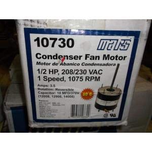 MARS - Motors & Armatures, Inc. 10730 Mars 1/2 hp 208-230v Condenser Fan by Mars Motors