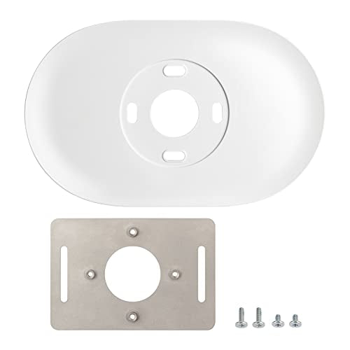 Nest Thermostat Wall Plate, Compatible with Google Nest Thermostat Trim Kit Wall Mount Plate GA01837-US WiFi Thermostat Accessory - White