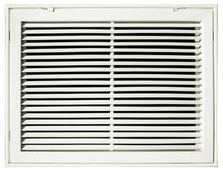 TruAire 14 in. x 14 in. Steel White Fixed Bar Return Air Filter Grille