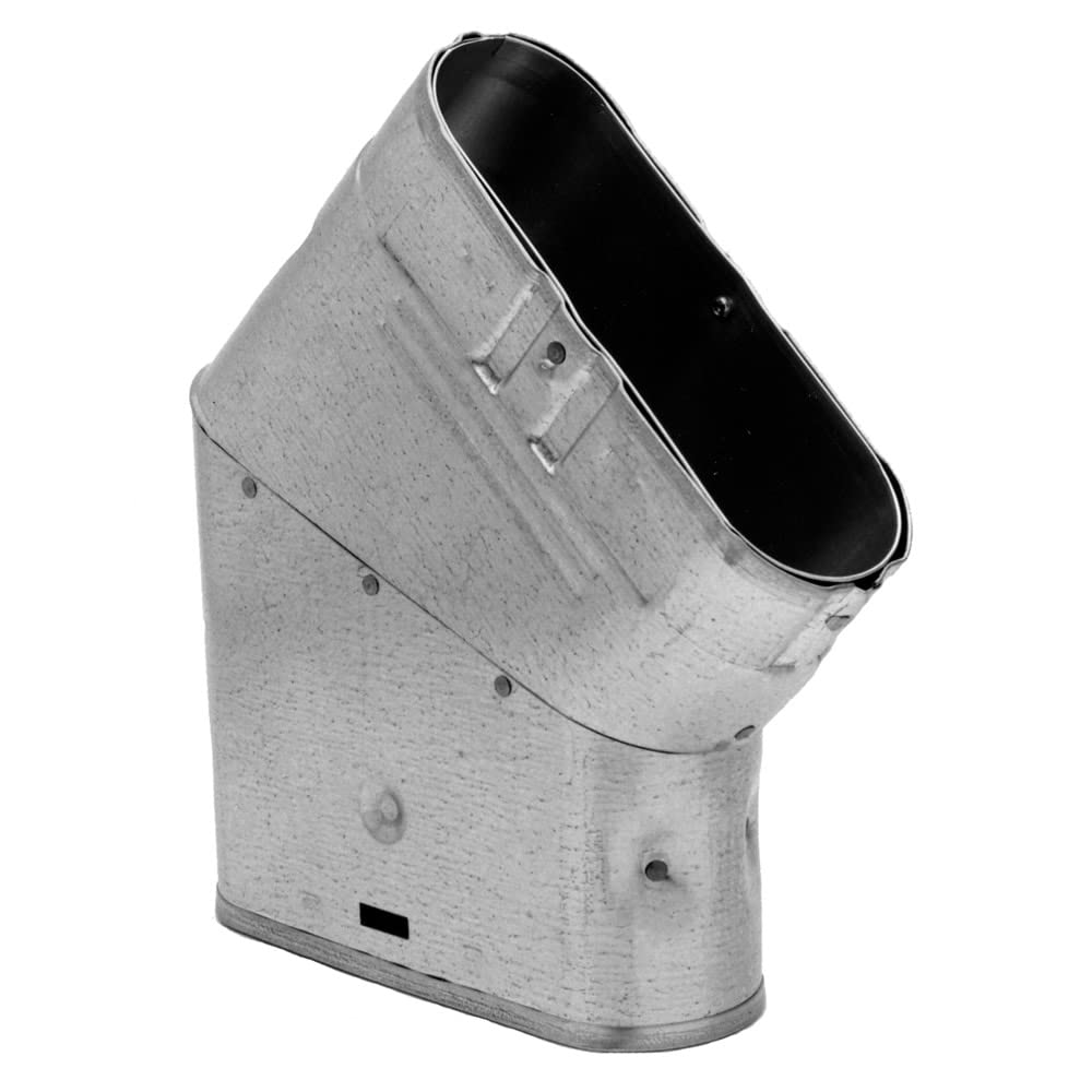 DuraVent 4GWL45F B Vent Flat 45° Oval Elbow, 4 Size