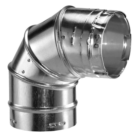 DuraVent DuraVent 5GVL90 5 Inner Diameter - Type B Round Gas Vent Pipe - Double Wall - 90 Degree Elbow