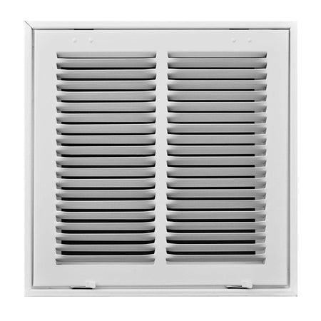 12 in. x 12 in. White Return Air Filter Grille