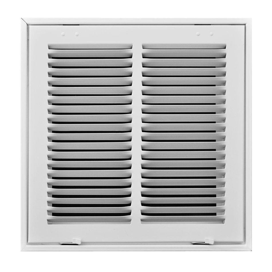 12 in. x 12 in. White Return Air Filter Grille